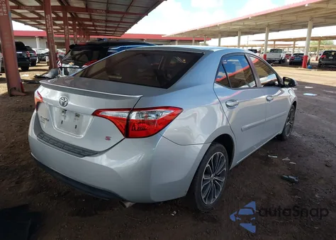 2015 Toyota Corolla S Plus из США, поврежденный, VIN 5YFBURHE9FP298001
